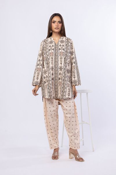 Printed | Crosshatch Poplin | Pants | USD 15.00