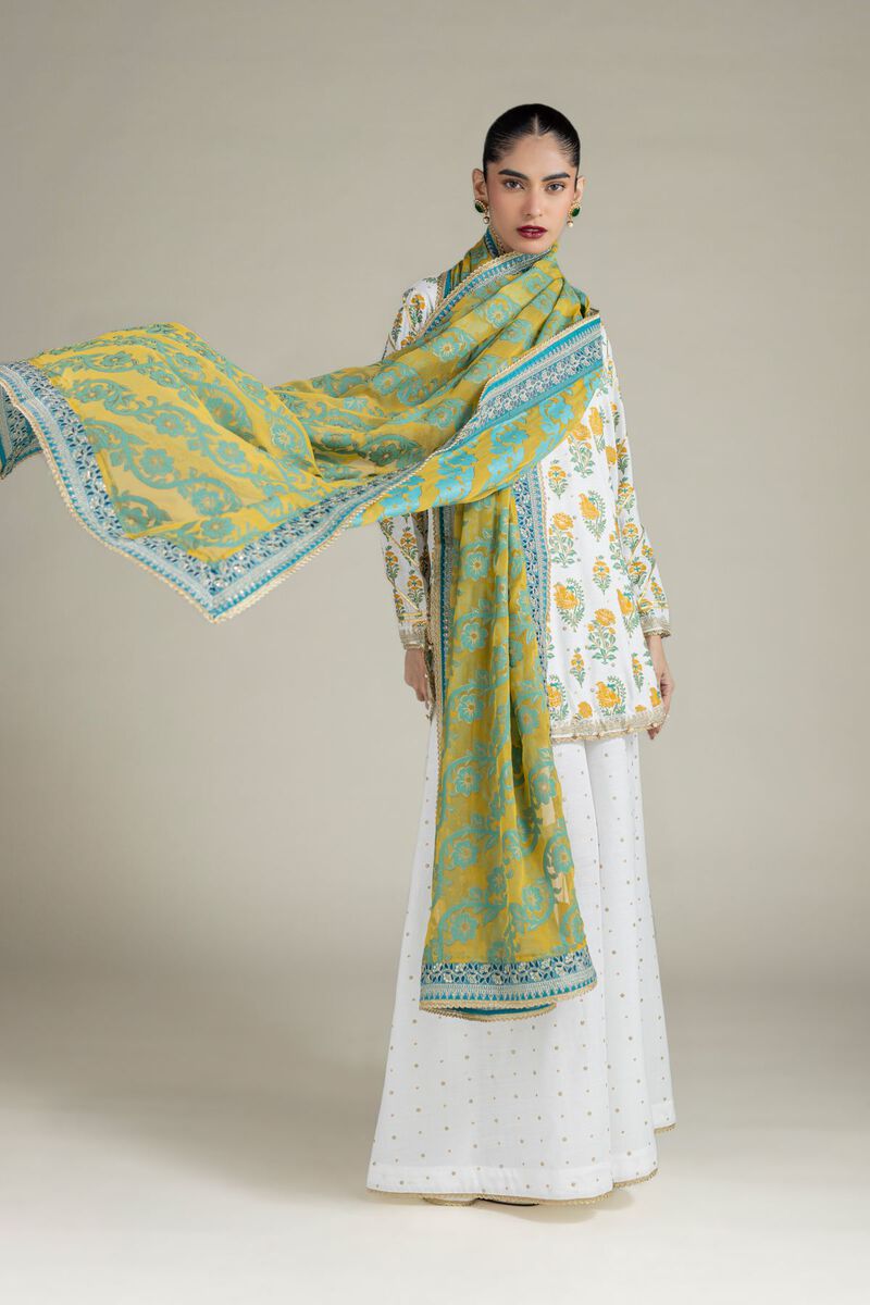Embroidered | Raw Silk | Dupatta | USD 38.00