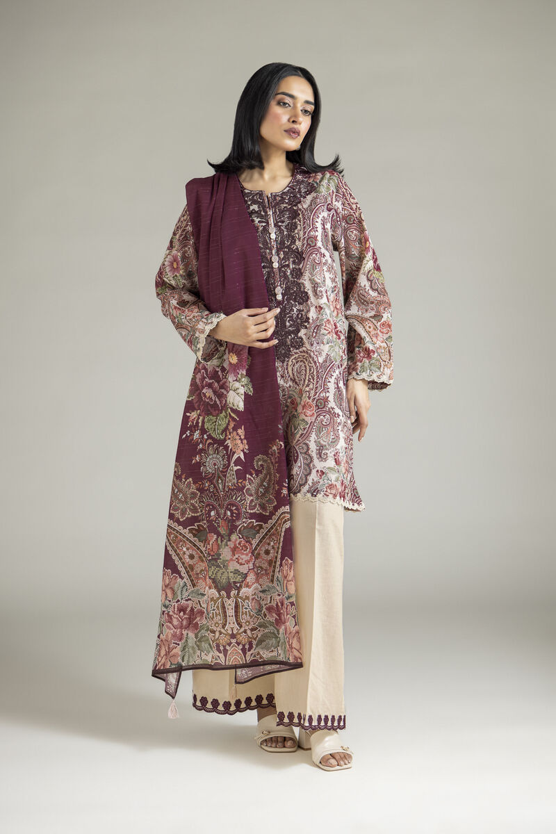 Embroidered | Mesuri | Paisley Tailored 3-Piece | USD 70.00