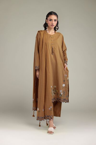 Embroidered | Textured Cotton | Solid Cotton Pants | USD 30.00