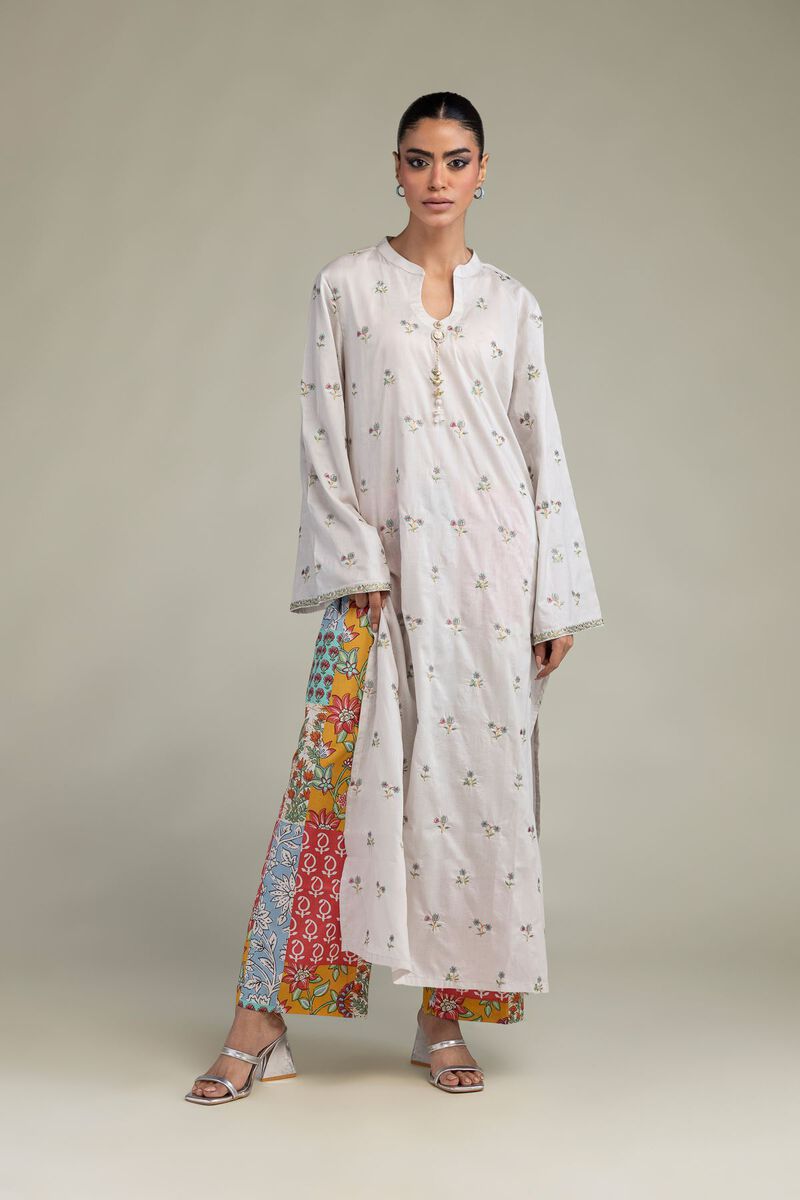 Embroidered | Cambric | Tailored 2-Piece Set | USD 55.00