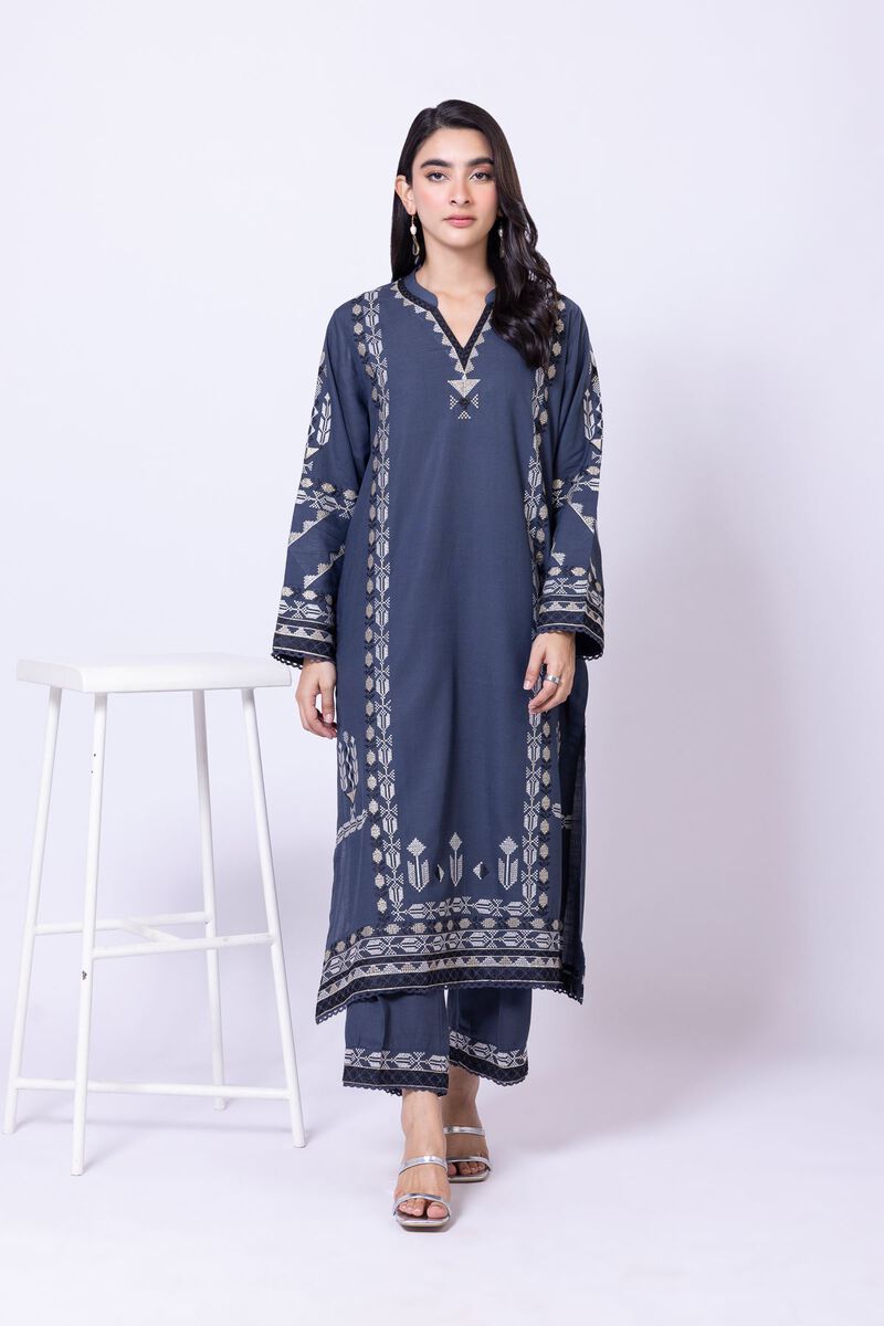 Embroidered | Dull Raw Silk | Kurta | USD 17.50