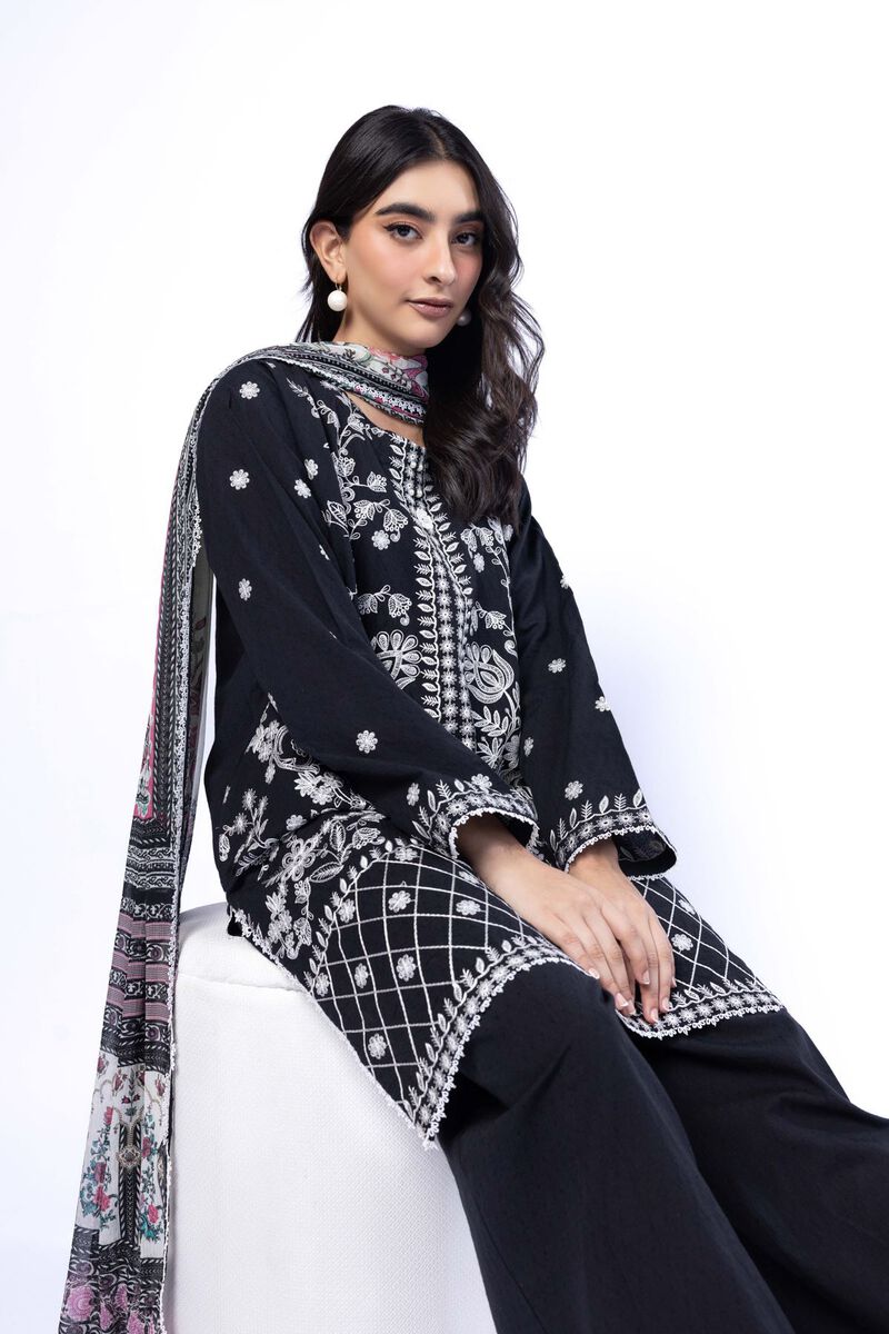 Embroidered | Cotton Dobby | Tailored 3 Piece | USD 75.00