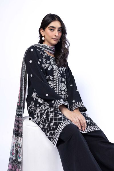 Embroidered | Cotton Dobby | Tailored 3 Piece | USD 75.00