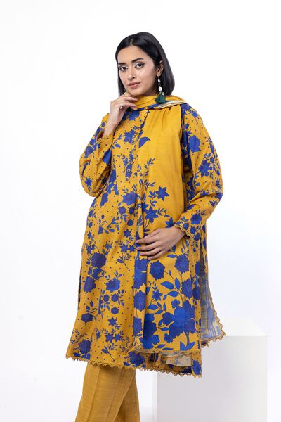 Printed | Textured Cotton | Tailored 3 Piece | USD 45.00
