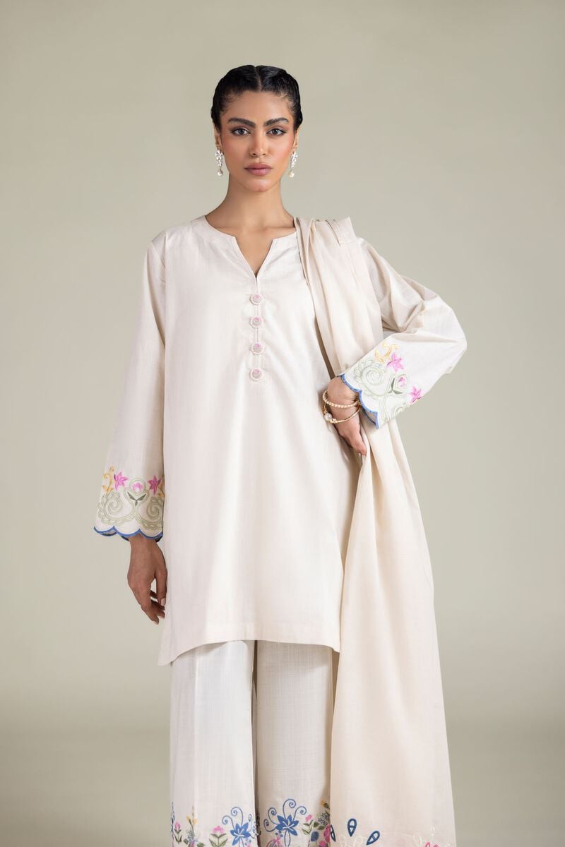 Embroidered | Textured Cotton | Dupatta | USD 30.00