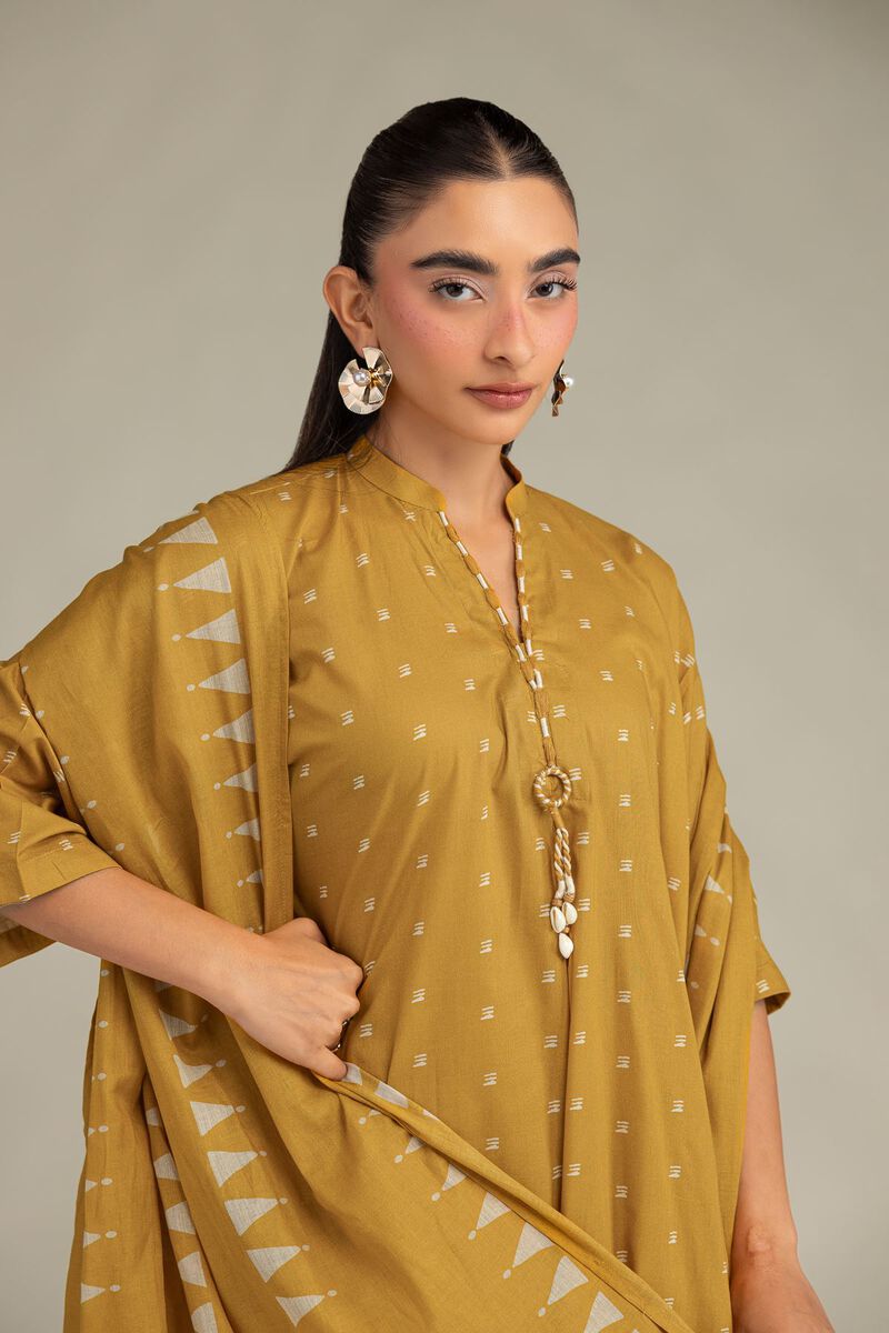 Printed | Lawn | Mustard Lawn Dupatta | USD 30.00