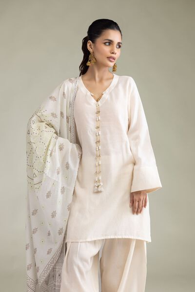 Dyed | Cotton Dobby | Cotton Tailored 3-Piece | USD 65.00
