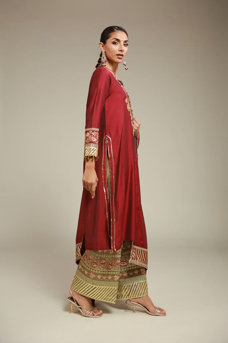 Embroidered | Raw Silk | 3 Piece Co-ord Set | USD 125.00