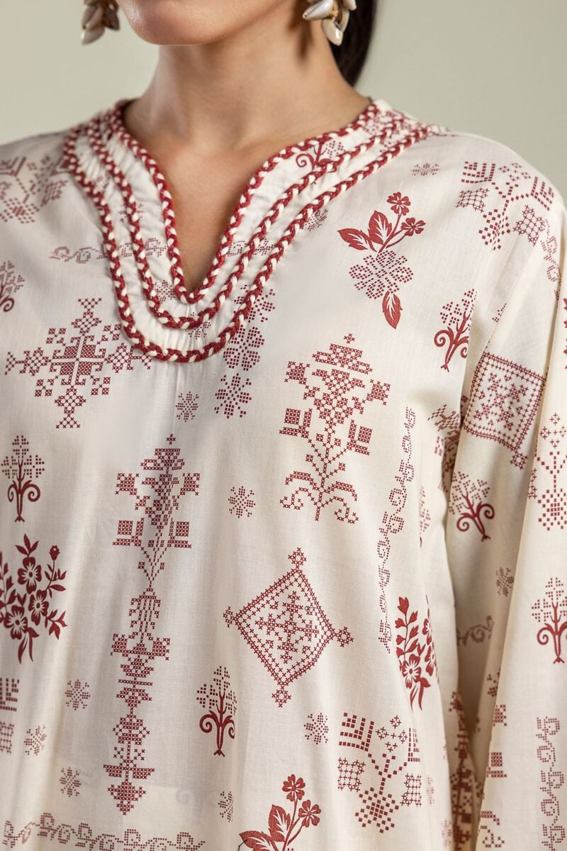 Printed | Cambric | Long Floral Kurta | USD 30.00