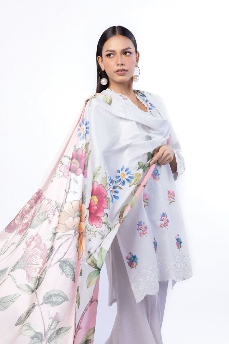 Embroidered | Cotton Dobby | Tailored 3 Piece | USD 75.00