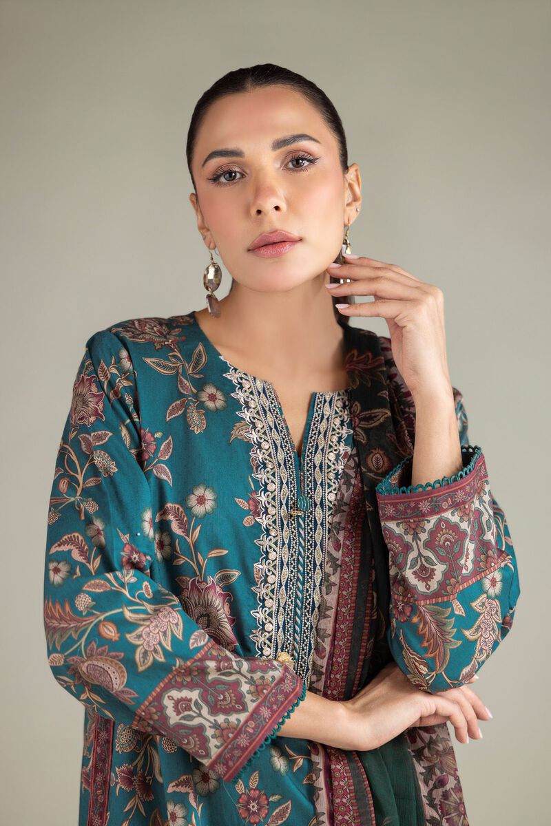 Embroidered | Cotton Dobby | Cotton Tailored 3-Piece | USD 70.00
