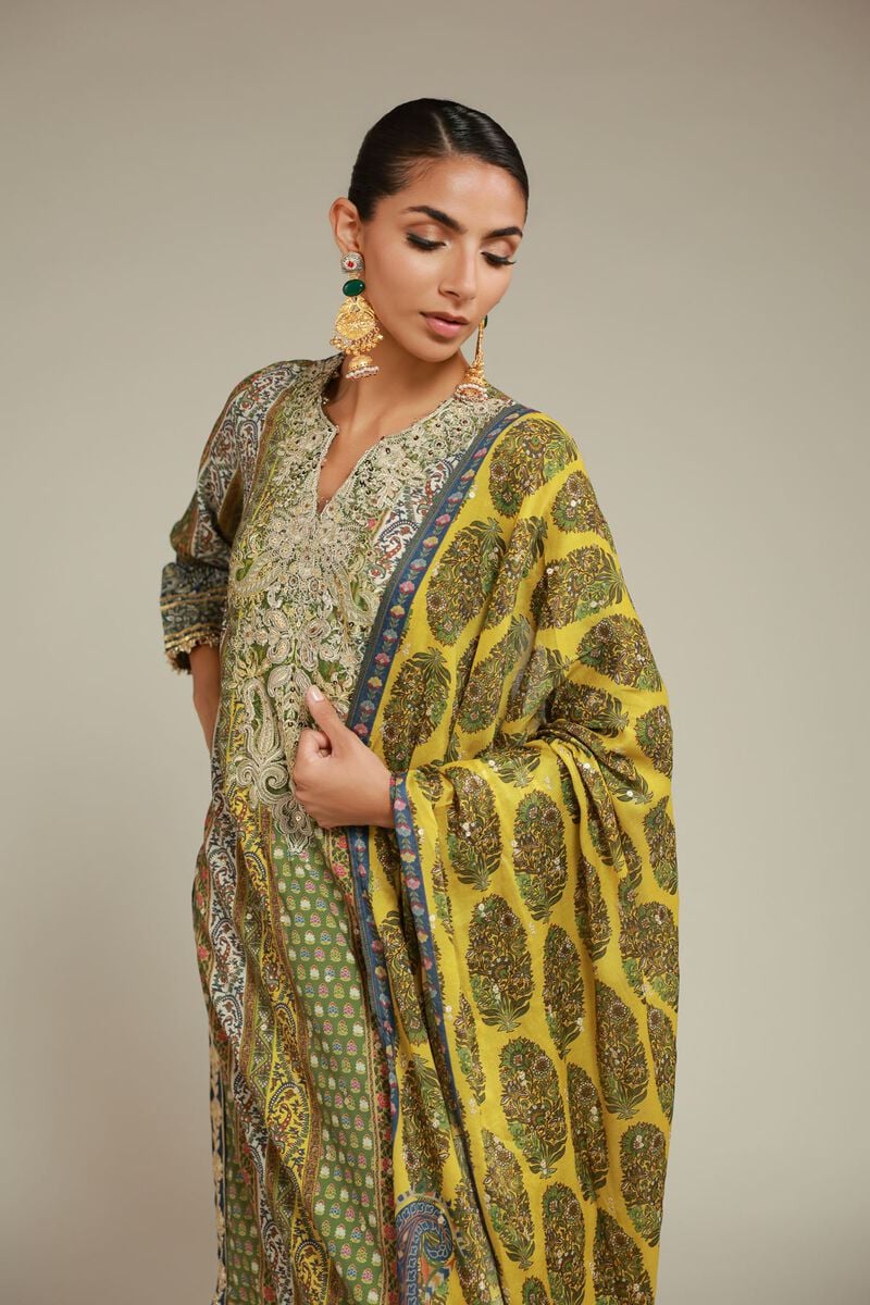 Embroidered | Raw Silk | 3 Piece Co-ord Set | USD 145.00