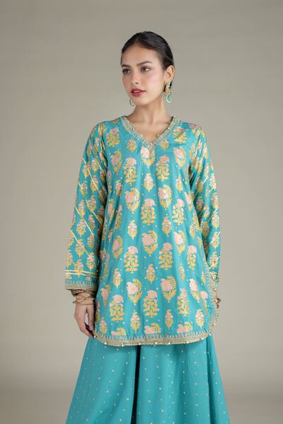 Embroidered | Raw Silk | Kurta | USD 55.00