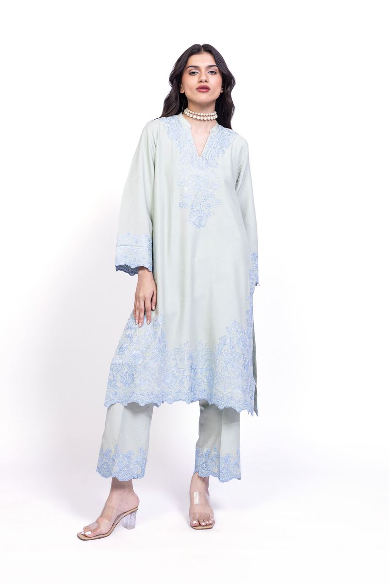 Embroidered | Raw Silk | Kurta | USD 50.00