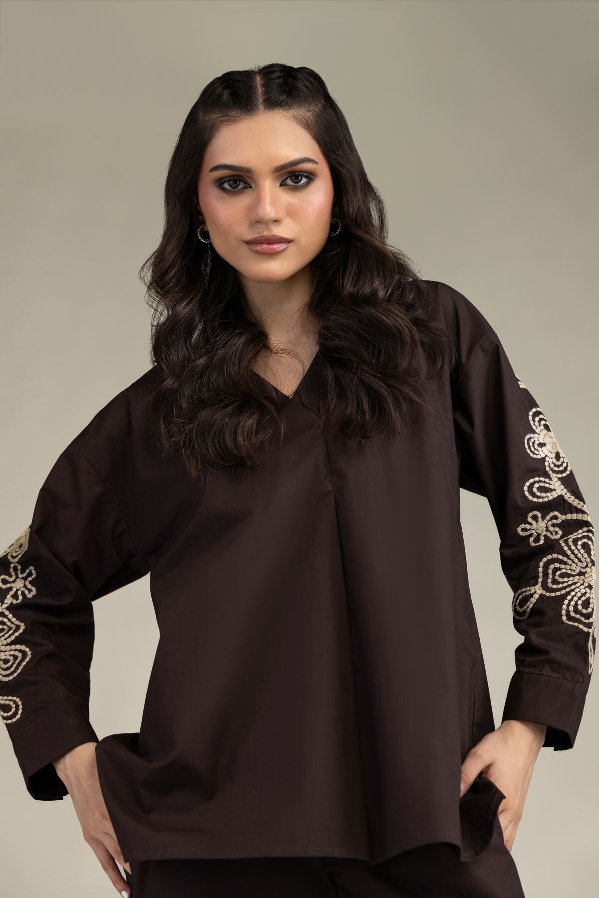 きいこkhadi cotton pulloverblouse Women's Casual Blouses & Printed Tops | Khaadi USA