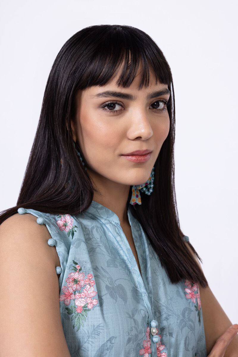 Embroidered | Crosshatch Poplin | Kurta | USD 10.50
