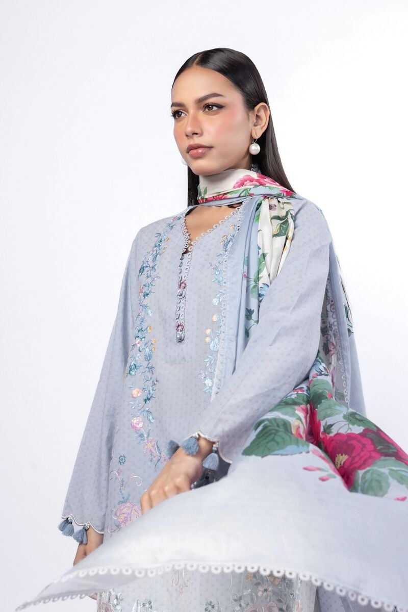 Embroidered | Cotton Dobby | Tailored 3 Piece | USD 75.00