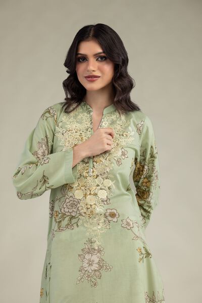 Embroidered | Lawn | Lawn Floral Kurta | USD 40.00