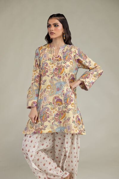 Printed | Cambric | Short Cambric Kurta | USD 25.00