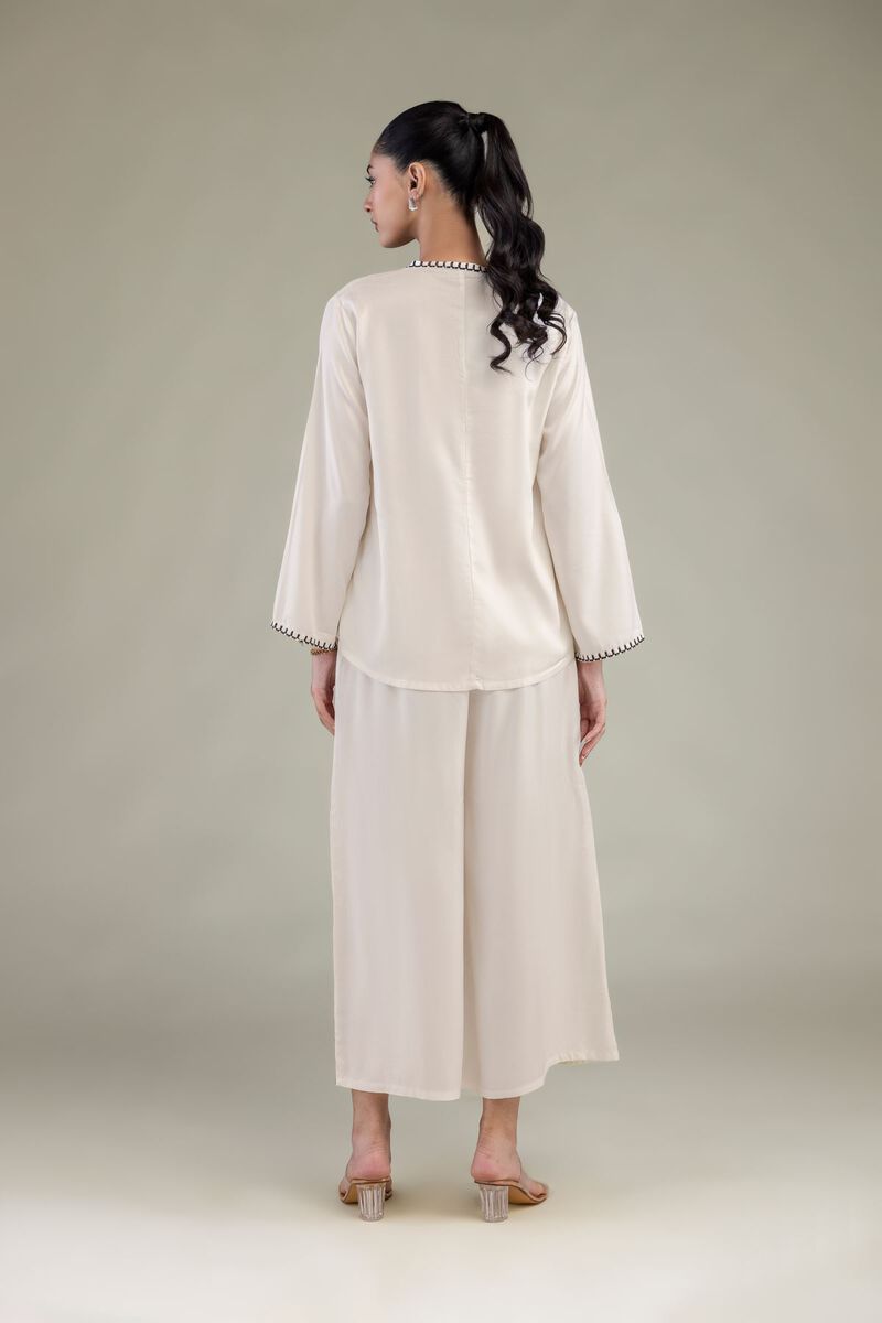 Embroidered | Viscose Crepe | Solid Viscose Tunic | USD 40.00