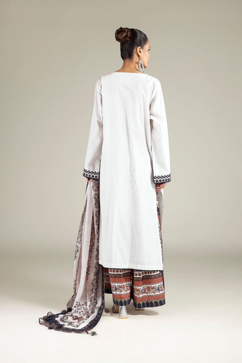 Embroidered | Cotton Dobby | Tailored 3-Piece Set | USD 70.00