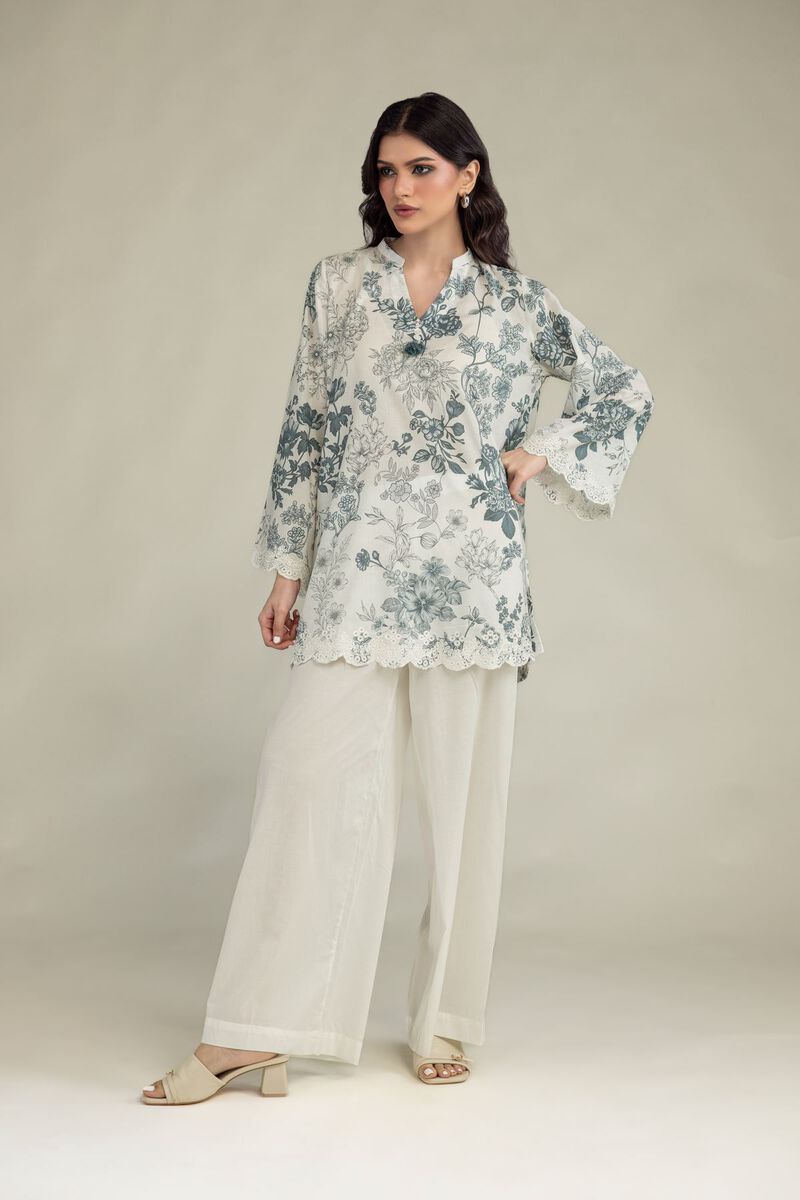 Embroidered | Lawn | Lawn V-Neck Kurta | USD 35.00