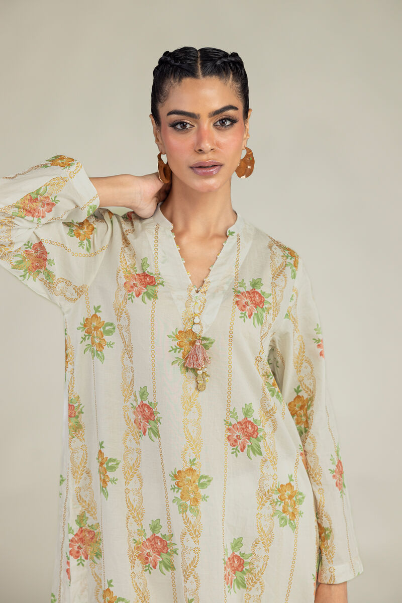 Printed | Cambric | Long Cambric Kurta | USD 35.00