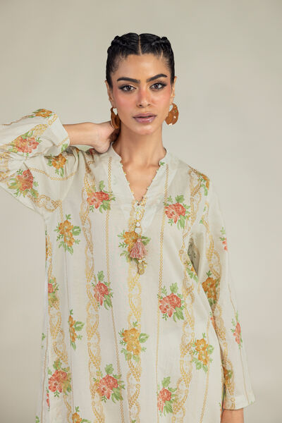 Printed | Cambric | Long Cambric Kurta | USD 35.00