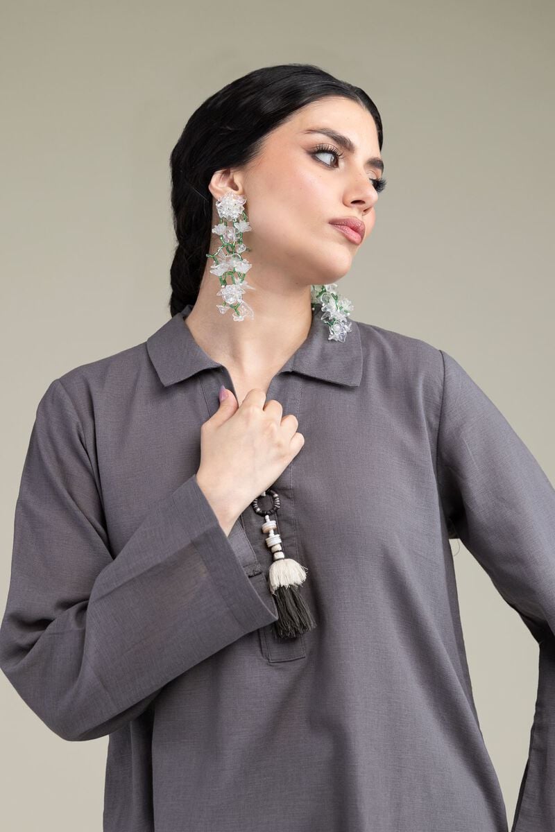 Dyed | Blended Linen | Solid Linen Kurta | USD 35.00