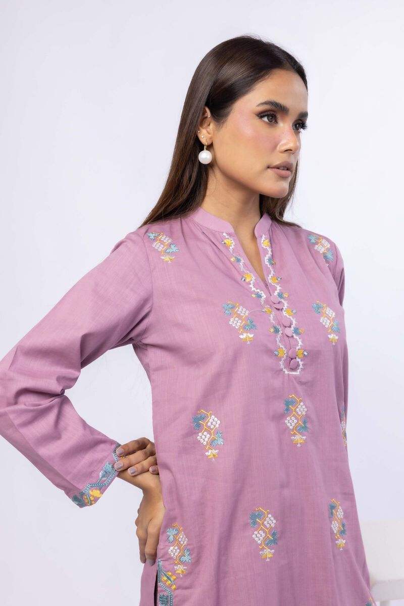 Embroidered | Crosshatch Poplin | Kurta | USD 17.50