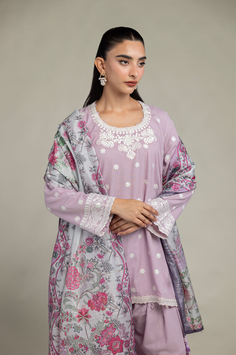 Embroidered  | Polyester Silk | Floral Silk Dupatta | USD 30.00