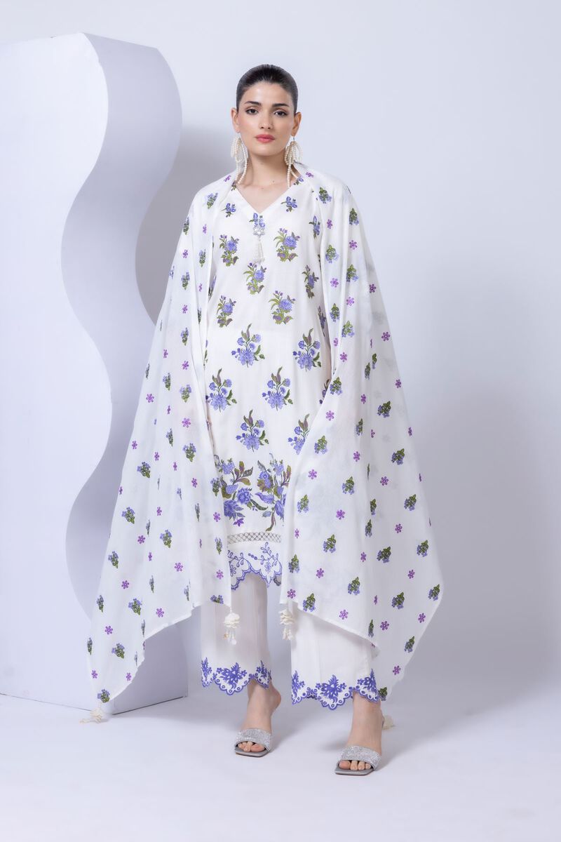 Embroidered | Cotton Square | Dupatta | null