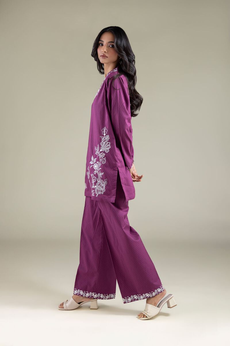 Embroidered | Cotton Dobby | Pants | USD 30.00