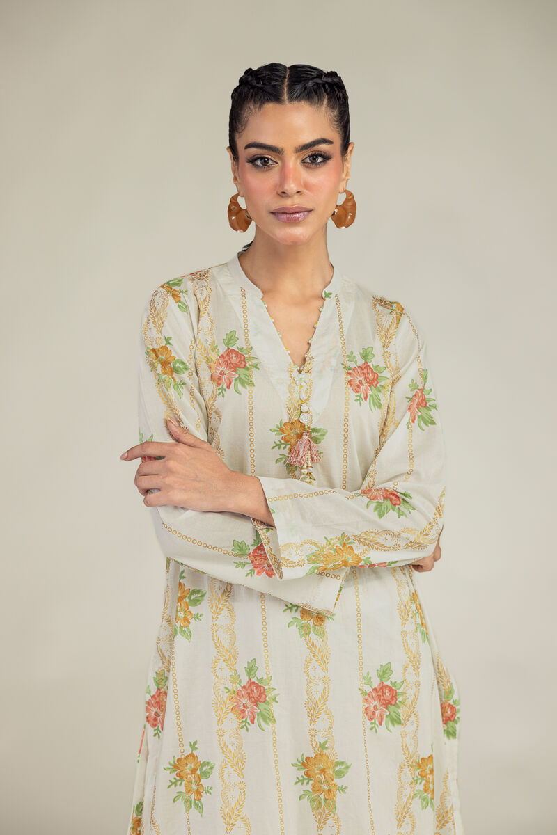 Printed | Cambric | Long Cambric Kurta | USD 35.00