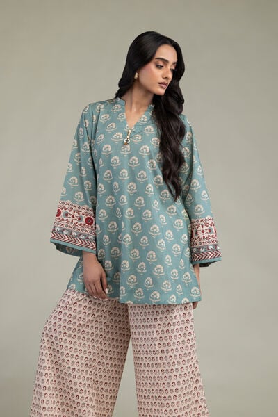 Printed | Cambric | Short Floral Kurta | USD 35.00