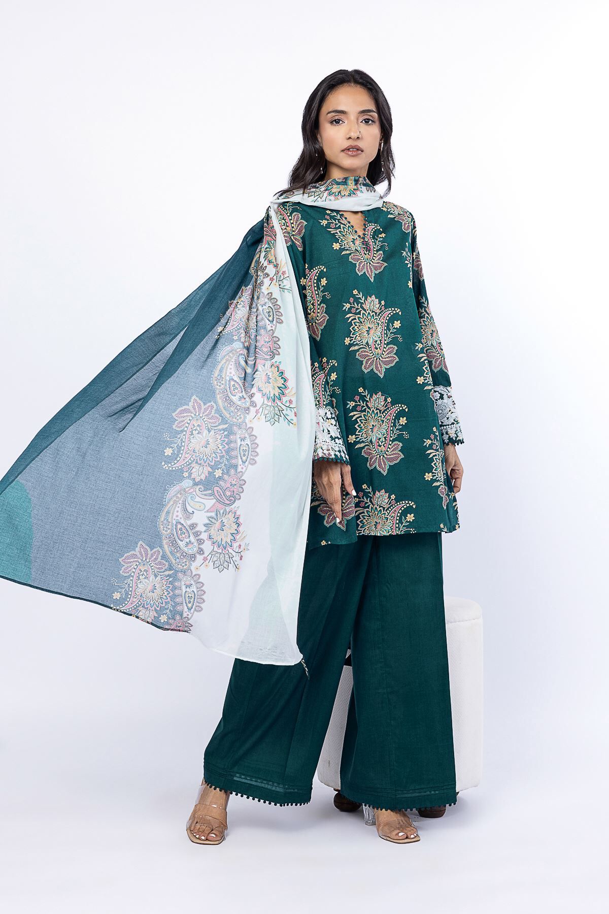 Buy Tailored 3 Piece | 0.0 N/A | SS2550BST-VG_MULTI | Khaadi