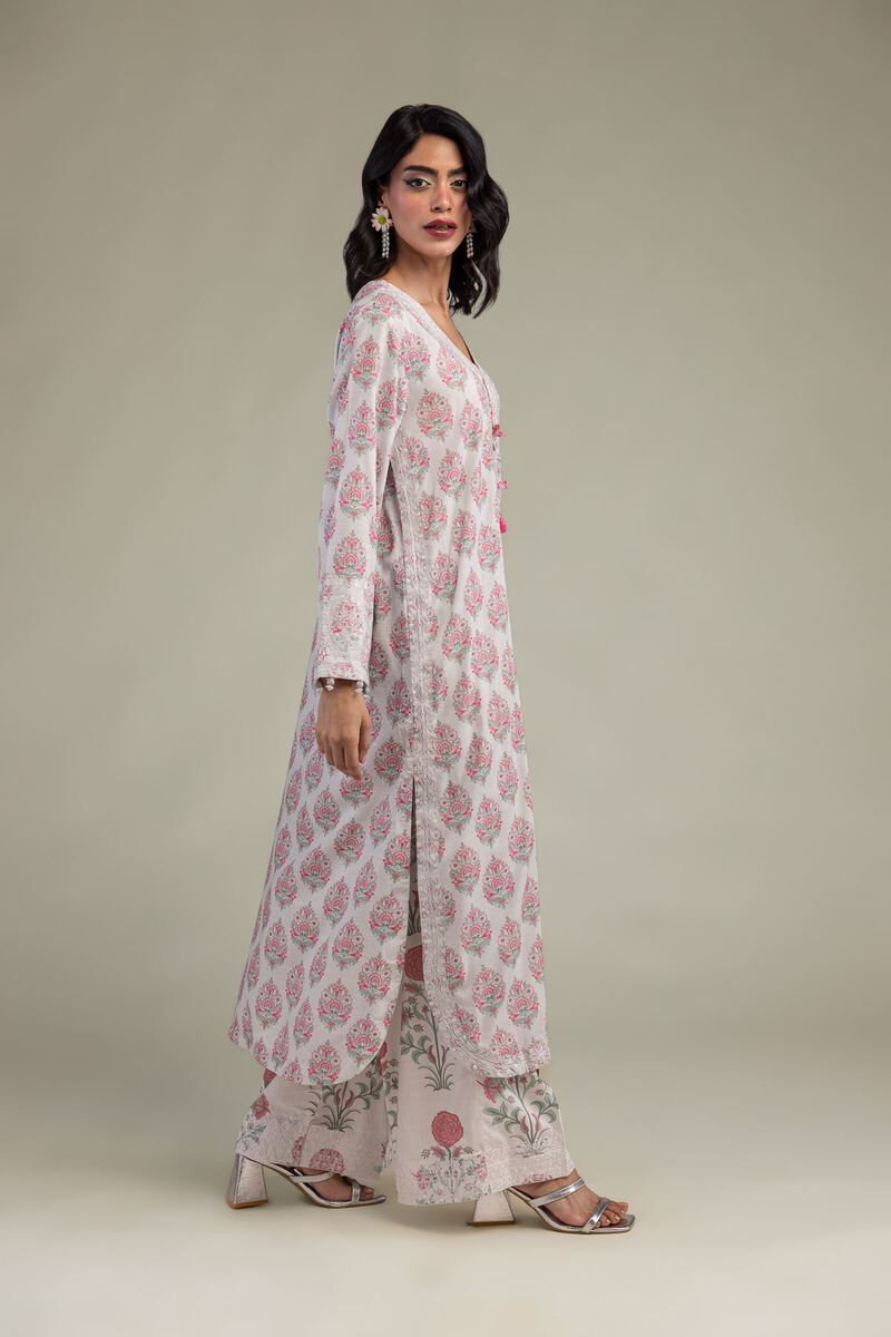 Embroidered | Raw Silk | Pants | USD 35.00