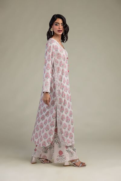 Embroidered | Raw Silk | Pants | USD 35.00