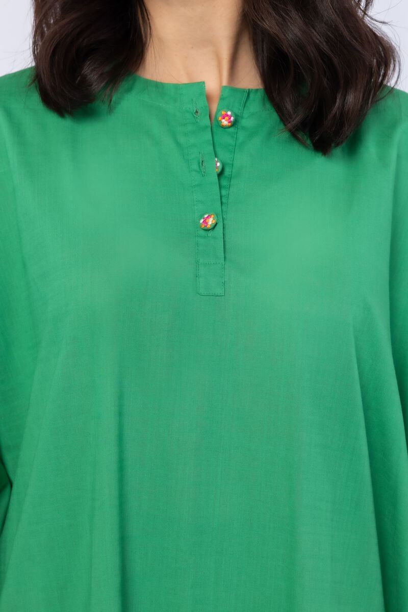 Embroidered | Crosshatch Poplin | Kurta | USD 12.00