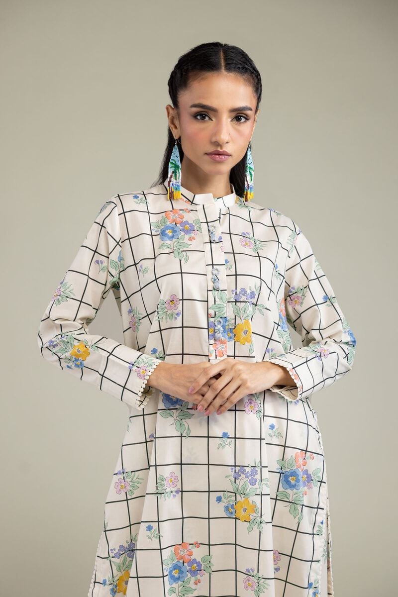 Printed | Cambric | Cambric Floral Kurta | USD 30.00