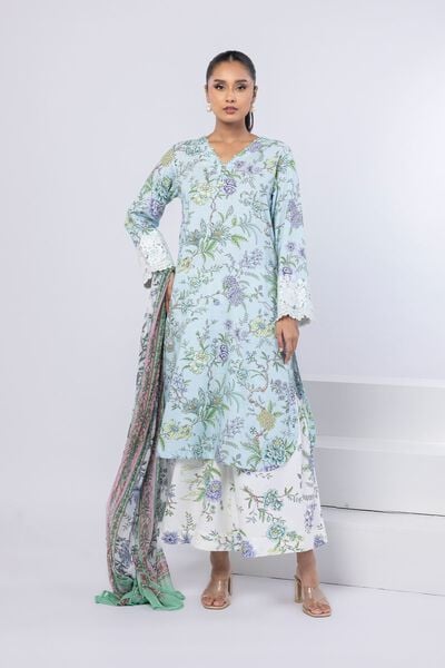 Printed | Dull Raw Silk | Pants | USD 18.00