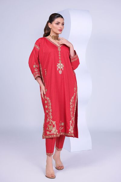 Embroidered | Russian Raw Silk | Pants | USD 28.00