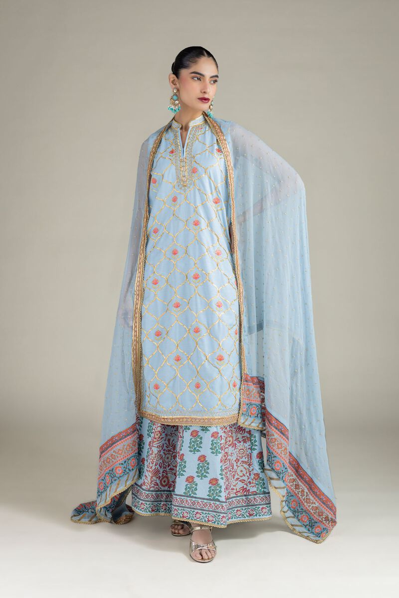 Embroidered | Raw Silk | Dupatta | USD 33.00