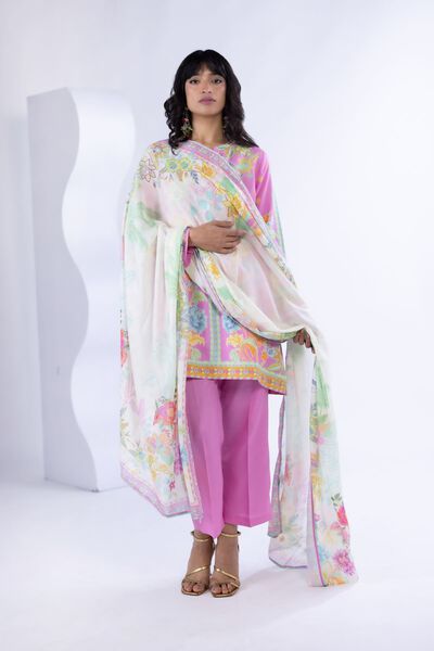 Printed | Light Thai Silk | Dupatta | USD 23.00