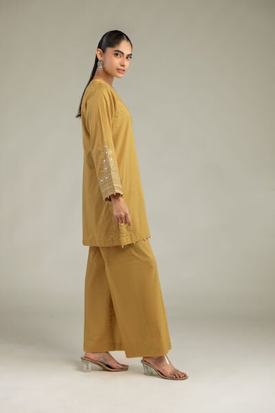 Embroidered | Cambric | Cambric Solid Pants | USD 30.00