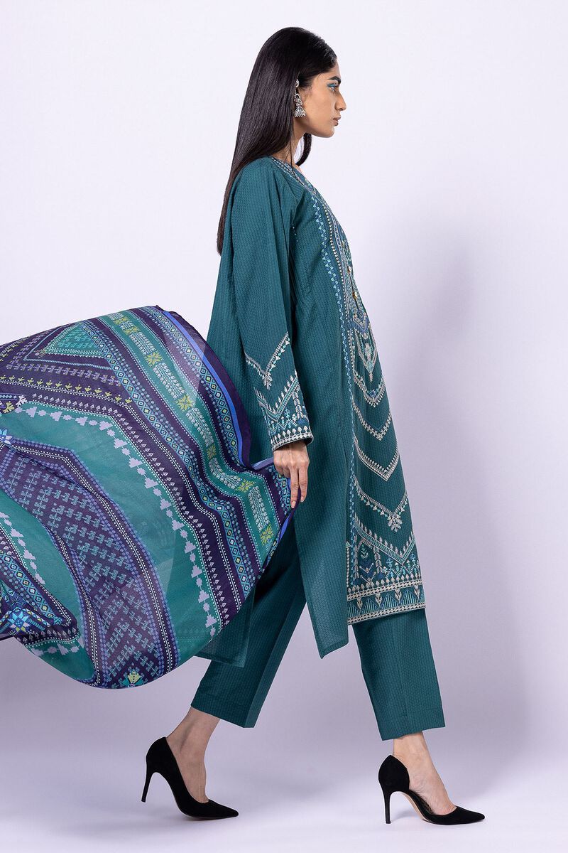 Embroidered | Diamond Dobby | Fabrics 3 Piece | null