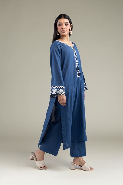 Embroidered | Cambric | Solid Cambric Pants | USD 25.00