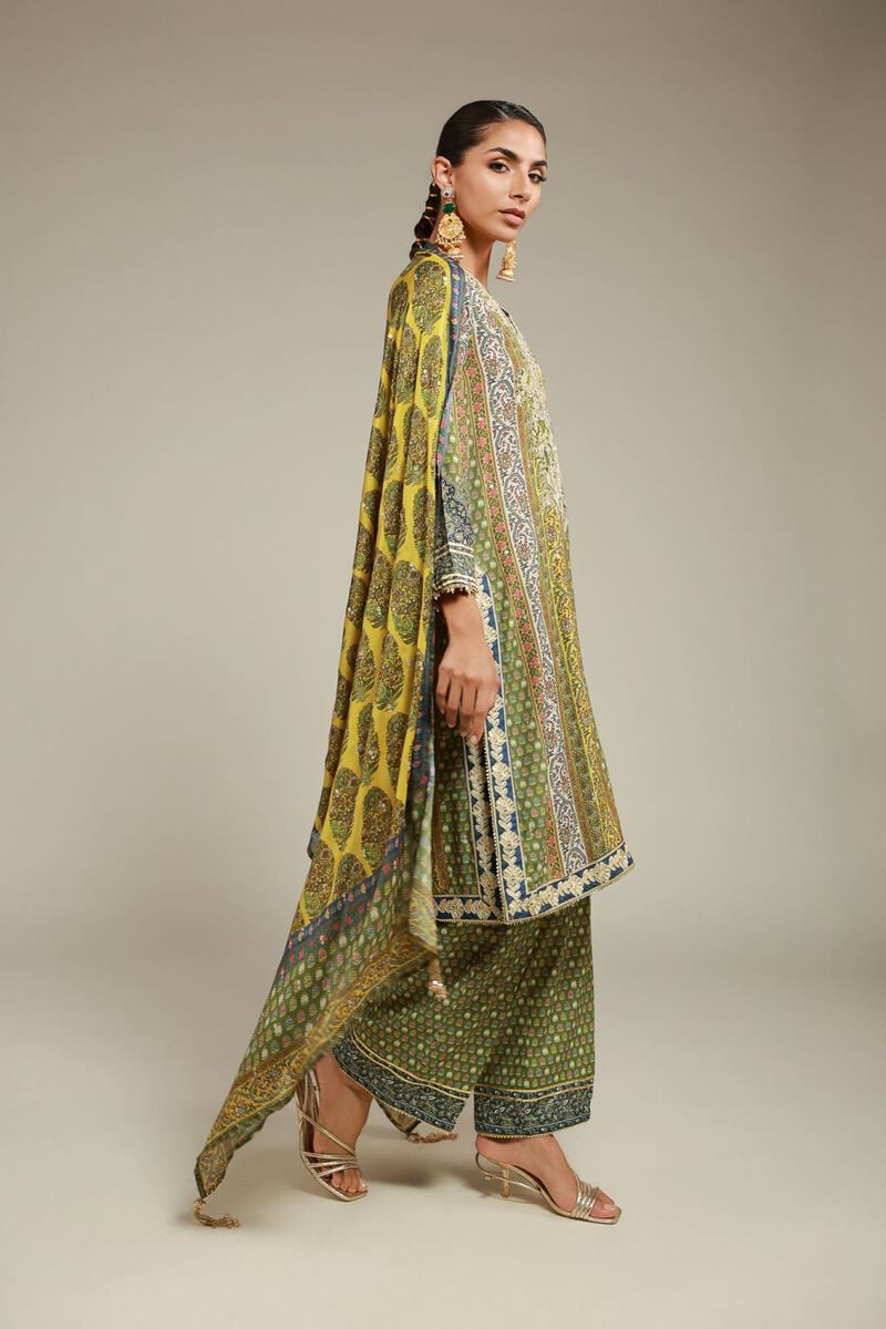 Embroidered | Raw Silk | 3 Piece Co-ord Set | USD 145.00