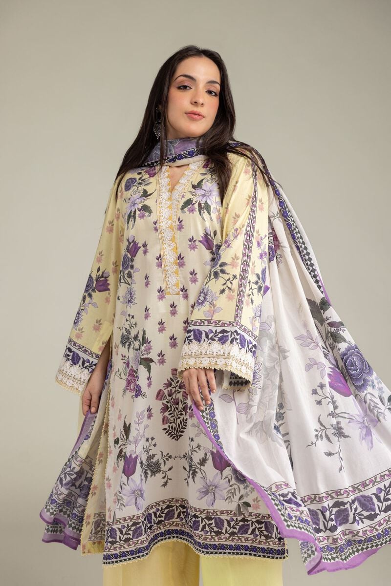 Embroidered | Cambric | Cambric 3-Piece Tailored | USD 70.00